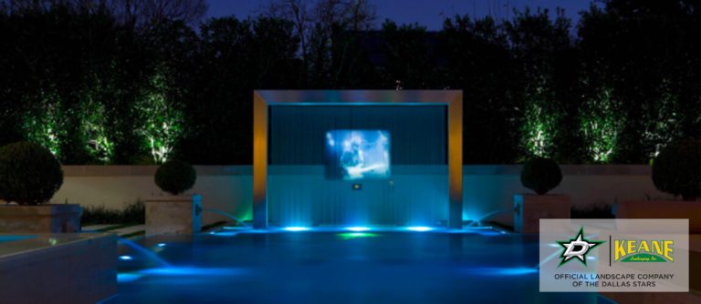 landscape lighting installation