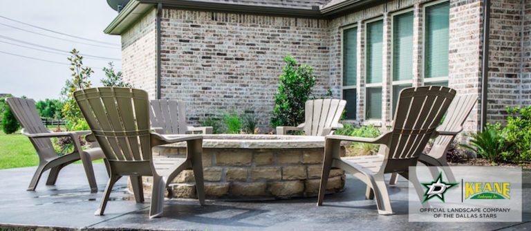 outdoor fire pit installation in dallas