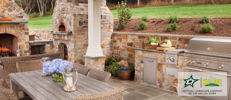 dallas outdoor kitchen and dining design