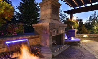 fireplace water features
