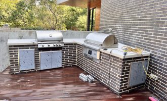 Custom Backyard Brick BBQ Design and Installation