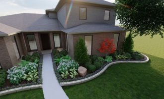 Front landscape design