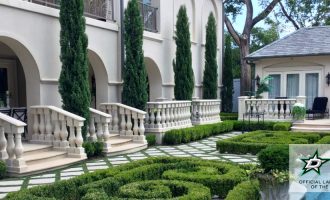 beautiful expensive home landscaping in dallas