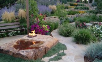 landscaping fire pit installation company in dallas