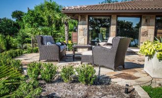 landscaping patio and arbor