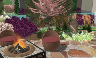 Landscape firepit Design Dallas