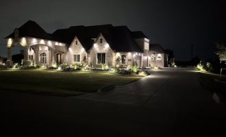 Landscape lighting in Celina, TX