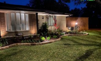 Outdoor lighting installation in Dallas1