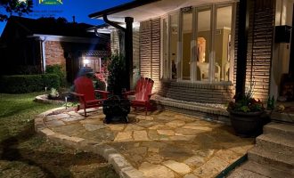 Outdoor lighting installation in Dallas6