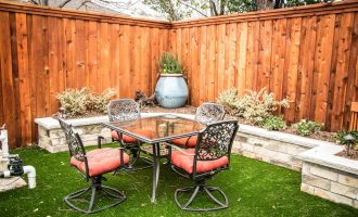 wood privacy fence installation
