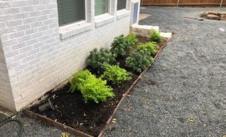 flower bed installation in dallas