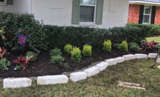 front-yard-stone-edging-in-dallas