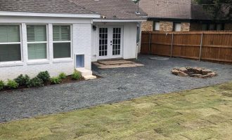 gravel-and-fire-pit-installation