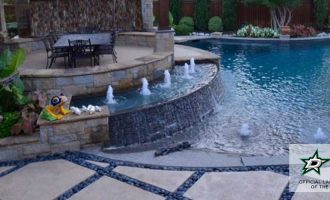 pool side water features