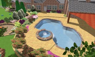3d backyard pool