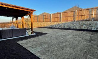 landscaping beds bordered